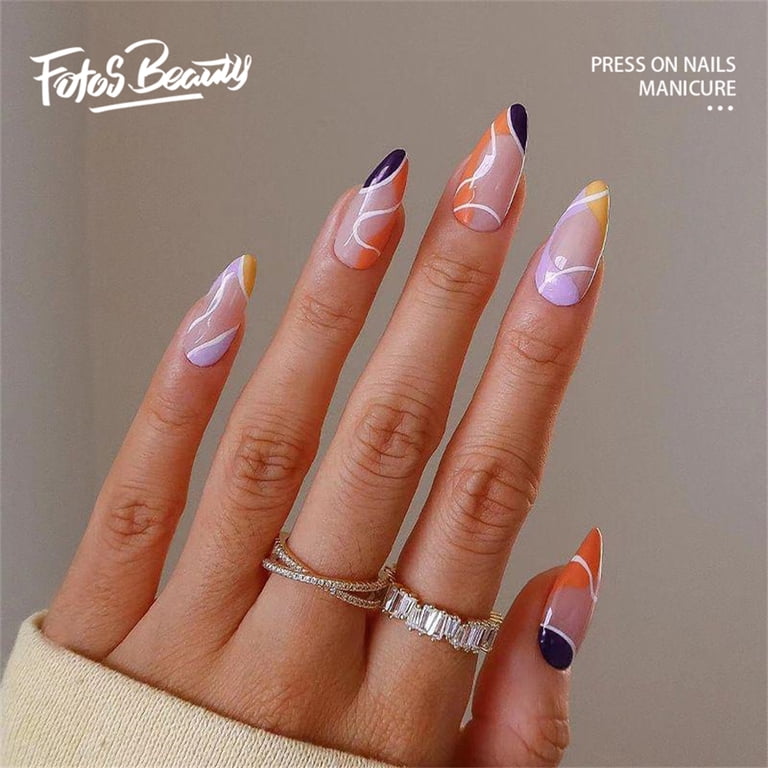 summer almond nails